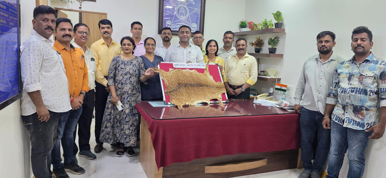 हिरण की खाल की तस्करी के मामले में 3 आरोपी गिरफ्तार, ₹13.60 लाख का माल जब्त